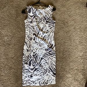 Printed work dress